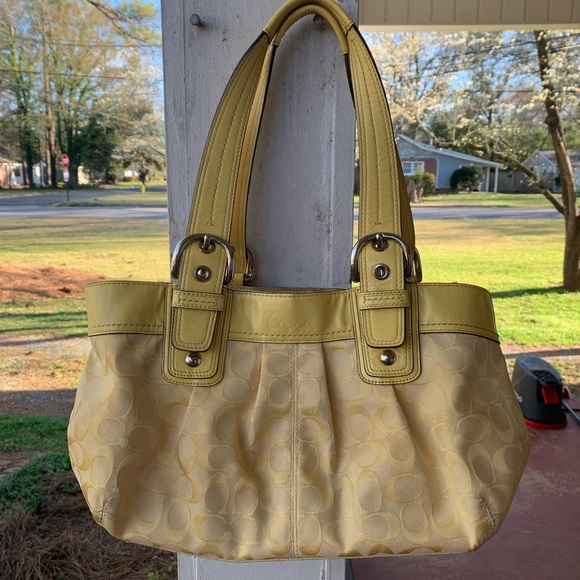Yellow Coach Purse - Picture 1 of 5